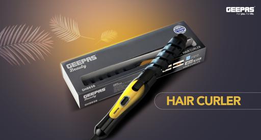 display image 5 for product Geepas Curler 25W Hair Curler - Auto Curling with Heat Setting 180°C-200°C | Safe Styling Hair with Ceramic Barrel | 360°-Degree Swivel Cord | 2 Years Warranty