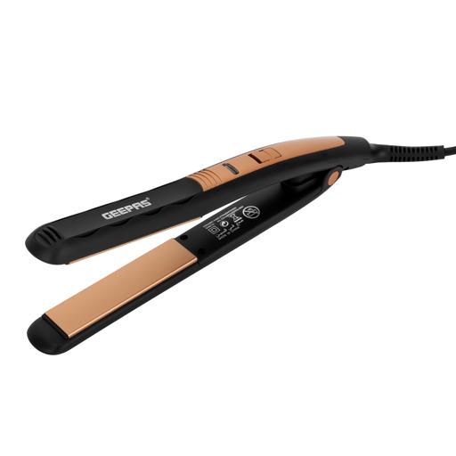 Geepas Hair Straightener With Ceramic Plates, Gold And Black hero image