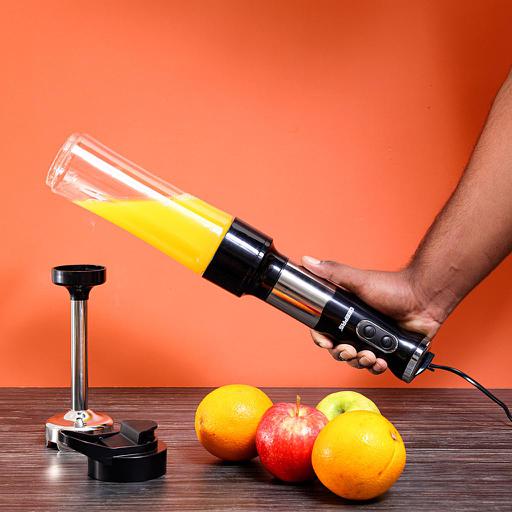 display image 3 for product Multi Blender, Hand Blender with 600ml Cup, GHB43036 | 2 Speed Control | 4 Leaf Blade for Chopper/Food Processor| Ideal for Smoothies, Shakes, Baby Food, Grinding & Fruits