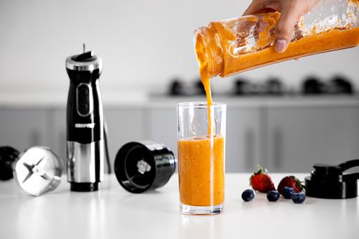 display image 6 for product Multi Blender, Hand Blender with 600ml Cup, GHB43036 | 2 Speed Control | 4 Leaf Blade for Chopper/Food Processor| Ideal for Smoothies, Shakes, Baby Food, Grinding & Fruits