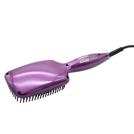 display image 8 for product Geepas Ceramic Hair Brush 50W - Digital Temperature Control with Instant Heat Up to 230°C |Fine Bristle for Hair Care | Easy to Clean |Ideal for Short & Long Hairs