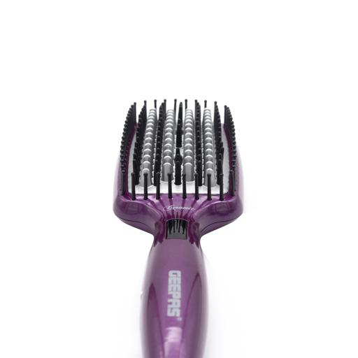 display image 7 for product Geepas Ceramic Hair Brush 50W - Digital Temperature Control with Instant Heat Up to 230°C |Fine Bristle for Hair Care | Easy to Clean |Ideal for Short & Long Hairs