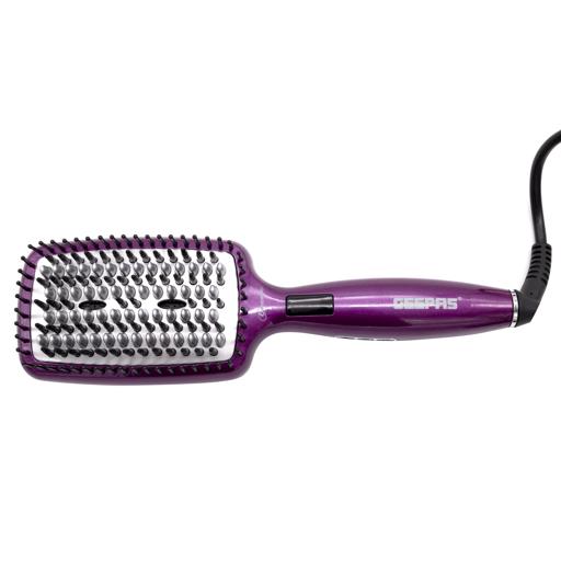 display image 10 for product Geepas Ceramic Hair Brush 50W - Digital Temperature Control with Instant Heat Up to 230°C |Fine Bristle for Hair Care | Easy to Clean |Ideal for Short & Long Hairs
