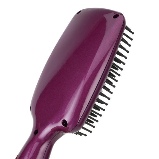 display image 13 for product Geepas Ceramic Hair Brush 50W - Digital Temperature Control with Instant Heat Up to 230°C |Fine Bristle for Hair Care | Easy to Clean |Ideal for Short & Long Hairs