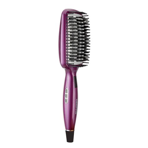 display image 12 for product Geepas Ceramic Hair Brush 50W - Digital Temperature Control with Instant Heat Up to 230°C |Fine Bristle for Hair Care | Easy to Clean |Ideal for Short & Long Hairs