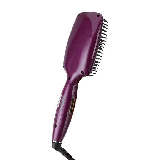 display image 16 for product Geepas Ceramic Hair Brush 50W - Digital Temperature Control with Instant Heat Up to 230°C |Fine Bristle for Hair Care | Easy to Clean |Ideal for Short & Long Hairs