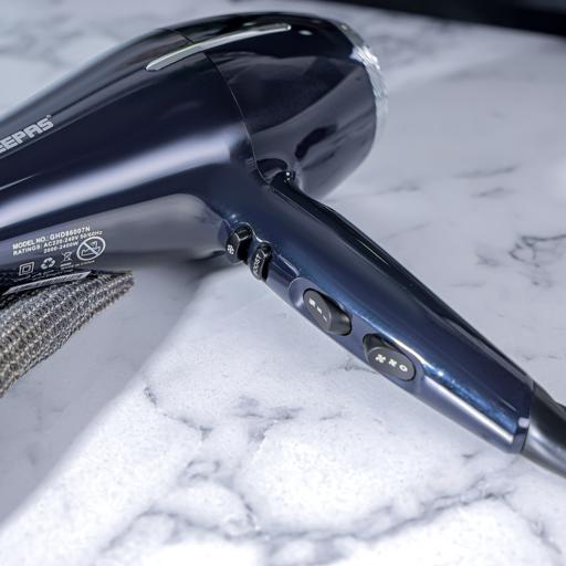 display image 5 for product Geepas GHD86007 2000W  Ionic Hair Dryer - Professional Conditioning Hair Dryer for Frizz Free Styling with Concentrator - 2-Speed & 3 Temperature Settings, Cool Shot Function  Powerful | 2-Years Warranty