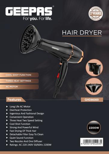 display image 17 for product Geepas Hair Dryer