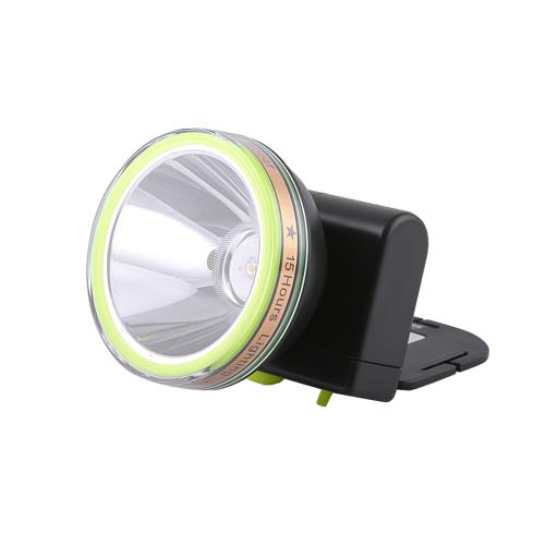 display image 0 for product Geepas Rechargeable Water Proof LED Head Lamp – 15 Hours Working Time with 4000 mah Battery, Adjustable Headband | Ideal for Trekking, Camping, Construction Site