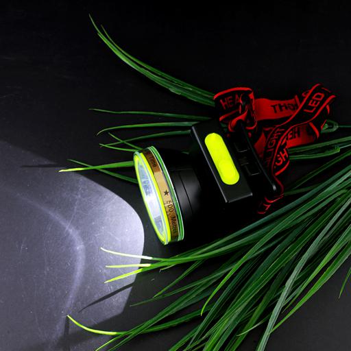 display image 2 for product Geepas Rechargeable Water Proof LED Head Lamp – 15 Hours Working Time with 4000 mah Battery, Adjustable Headband | Ideal for Trekking, Camping, Construction Site