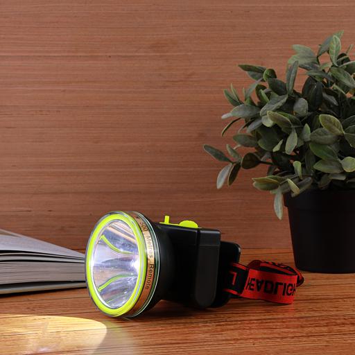 display image 1 for product Geepas Rechargeable Water Proof LED Head Lamp – 15 Hours Working Time with 4000 mah Battery, Adjustable Headband | Ideal for Trekking, Camping, Construction Site