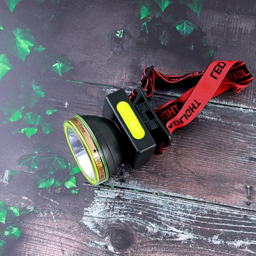 display image 3 for product Geepas Rechargeable Water Proof LED Head Lamp – 15 Hours Working Time with 4000 mah Battery, Adjustable Headband | Ideal for Trekking, Camping, Construction Site