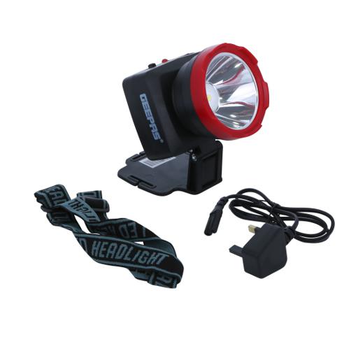 display image 8 for product Geepas GHL5574 Rechargeable LED Head Torch - Super Bright Led 3W, Rechargeable Battery 900mAh | Perfect Construction Site, Campaigning, Hiking, Climbing 