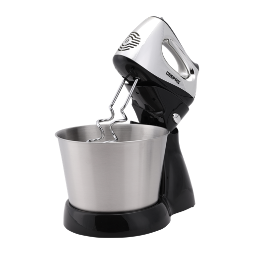 display image 7 for product Geepas GHM5461 200W 2.5L Stand Mixer - Stainless Steel Mixing Bowl for Bread & Dough | 5 Speed Control, Eject Button, Turbo Function| 2 Year Warranty