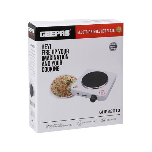 display image 4 for product Geepas 1000W Single Hot Plate for Flexible & Precise Table Top Cooking - Cast Iron Heating Plate - Portable Electric Hob with Temperature Control 