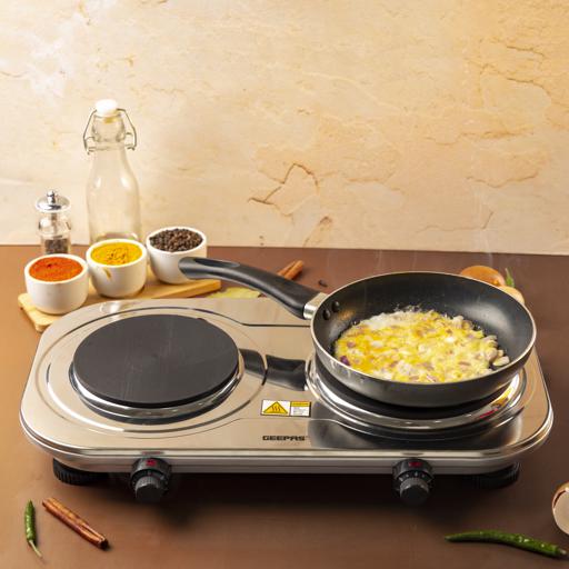 display image 4 for product Stainless Steel Double Hot Plate 2500W