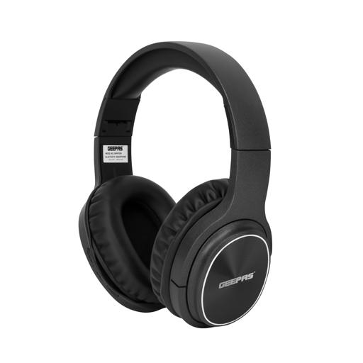 Geepas GHP4702 Wireless Bluetooth Headphones - Hands-Free Calling, Hi-Fi Mega Bass Stereo adjustable headband & Built-in Mic | Connect Smart Phone/Tablets/Laptop hero image