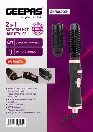 display image 1 for product Dual Rotating Hair Brush