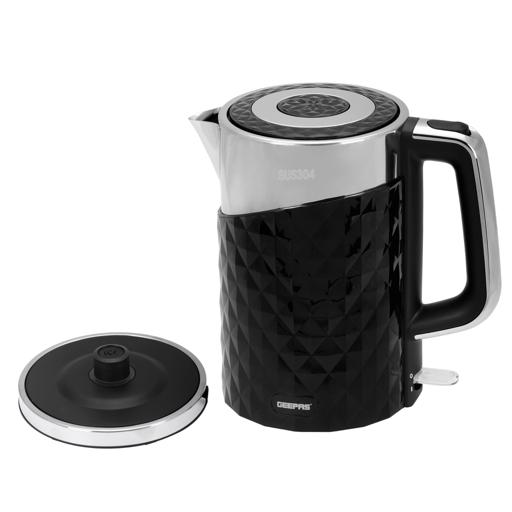 display image 2 for product 3000W 1.7L Electric Kettles Cordless Fast Boil for General Use - 360 Rotation, Automatic Cut-Off, Stainless Steel Body