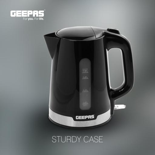 display image 5 for product Geepas 2200W 1.7L Electric Kettle With Bpa Free Plastic & Removable Filter & On/Off Switch