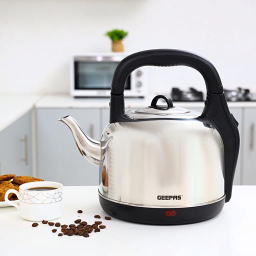 display image 1 for product Geepas Stainless Steel Electric Kettle, 4.2L
