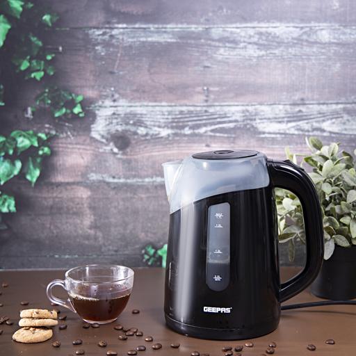 display image 3 for product Electric Kettle - 2200W | Cordless Tea Kettle | Ideal For Coffee, Tea, Milk, Water - Geepas