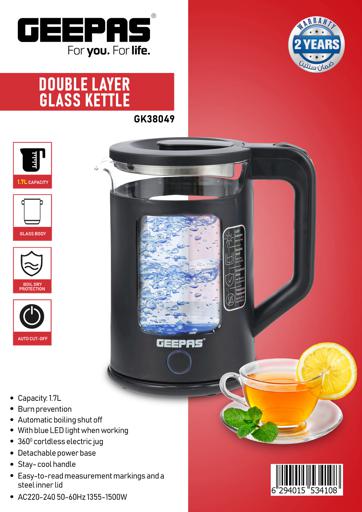 Transparent Quick-Boil Glass Kettle with 7 Liter Capacity