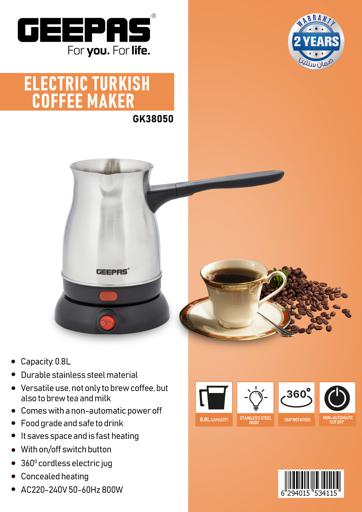 Turkish Coffee Maker Pot Portable Electrical Tea Coffee Espresso Pot Boiled