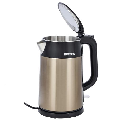 Geepas 0.5L Electric Kettle 1000W - Portable Design Stainless Steel Body, On/Off Indicator with Auto Cut Off, Fast Boil water, Milk, Coffee, Tea