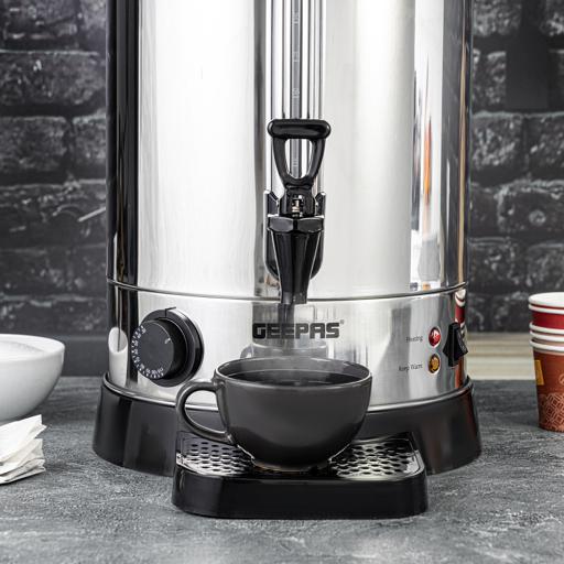 display image 5 for product Stainless Steel Electric Kettle, 15L Tap Kettle, GK5219 | Hot Water Dispenser with Automatic Temperature Control | Indicator Lights | Perfect for Tea, Coffee, Soup