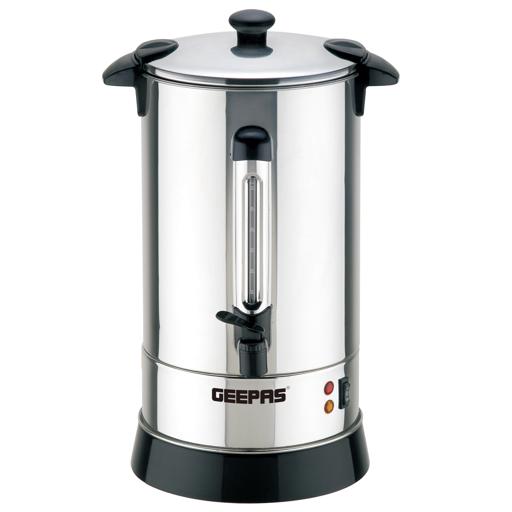 Geepas 10L Water Boiler 1650W - Auto & Reset Thermostat with High Energy Efficient | Stainless Steel Body | Perfect for Hotels, Home, Hospitals | 2 Years Warranty hero image