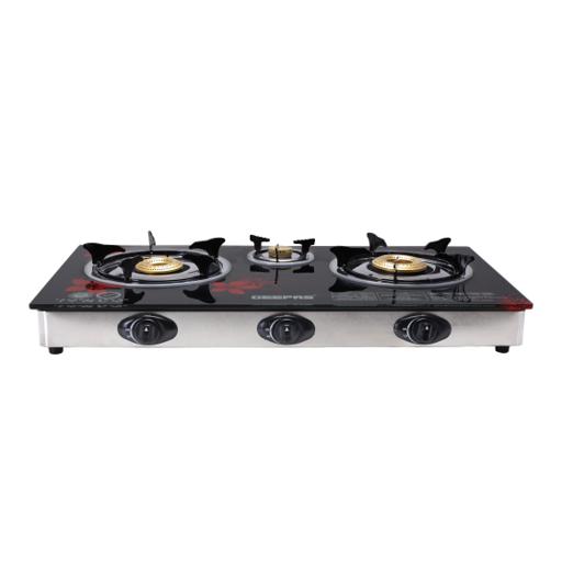 display image 14 for product 3-Burner Gas Cooker | Stainless Steel frame |  2 years Of Manufacturer Warranty - Geepas