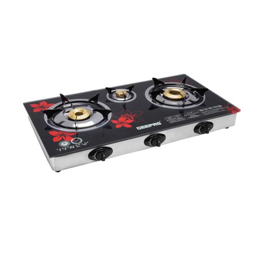 display image 15 for product 3-Burner Gas Cooker | Stainless Steel frame |  2 years Of Manufacturer Warranty - Geepas