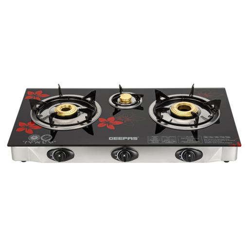 display image 16 for product 3-Burner Gas Cooker | Stainless Steel frame |  2 years Of Manufacturer Warranty - Geepas