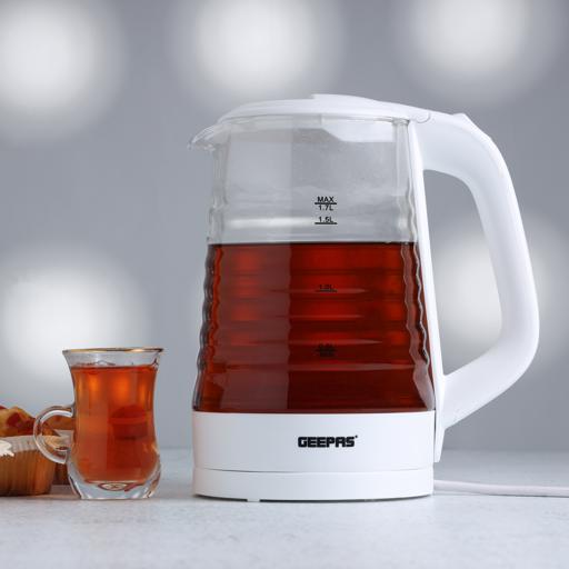 1.7L Glass Electric Kettle with LED Light – Bella Housewares