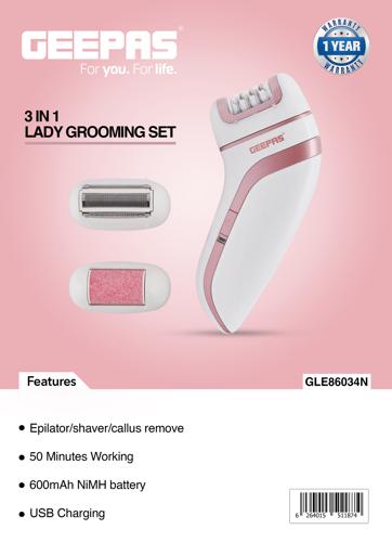 display image 18 for product Geepas Beauty Satin Touch Epilator 2 - Ladies Electric Shaver, 2 Speed & LED Charging Indicators - Water Proof, Pain Free Solution for Glowing Skin| 2-Year Warranty
