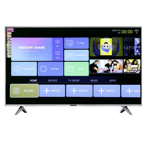 display image 1 for product 32" Smart LED TV, TV with Remote Control, GLED3202SEHD | HDMI & USB Ports, Head Phone Jack, PC Audio In | Wi-Fi, Android 9.0 with E-Share | YouTube, Netflix, Amazon Prime