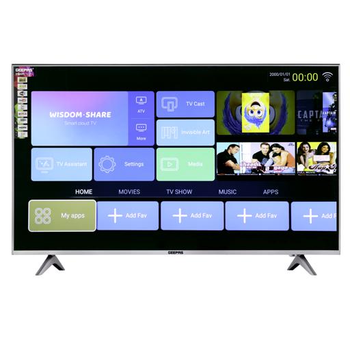 display image 1 for product 43" Smart LED TV, TV with Remote Control, GLED4328SXHD | HDMI & USB Ports, Head Phone Jack, PC Audio In | Wi-Fi, Android 9.0 with E-Share | YouTube, Netflix, Amazon Prime