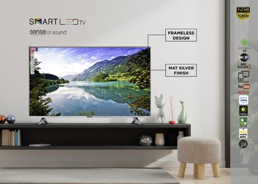 display image 5 for product 43" Smart LED TV, TV with Remote Control, GLED4328SXHD | HDMI & USB Ports, Head Phone Jack, PC Audio In | Wi-Fi, Android 9.0 with E-Share | YouTube, Netflix, Amazon Prime