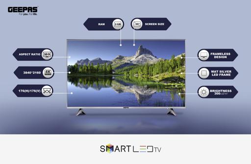 display image 5 for product 55" Smart LED TV, TV with Remote Control, GLED5508SFHD | HDMI & USB Ports, Head Phone Jack, PC Audio In | Wi-Fi, Android 9.0 with E-Share | YouTube, Netflix, Amazon Prime