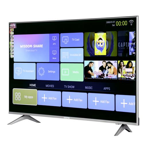 display image 9 for product 55" Smart LED TV, TV with Remote Control, GLED5508SFHD | HDMI & USB Ports, Head Phone Jack, PC Audio In | Wi-Fi, Android 9.0 with E-Share | YouTube, Netflix, Amazon Prime
