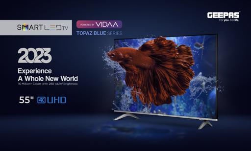 display image 1 for product Geepas 55" UHD 4K Smart LED TV VIDAA