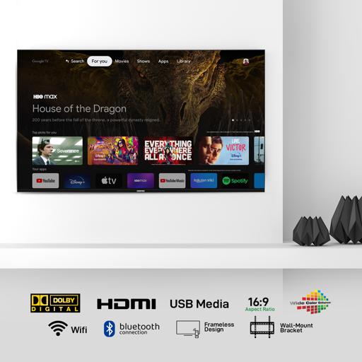 display image 6 for product Geepas 65'' 4K UHD, Google, Smart LED TV