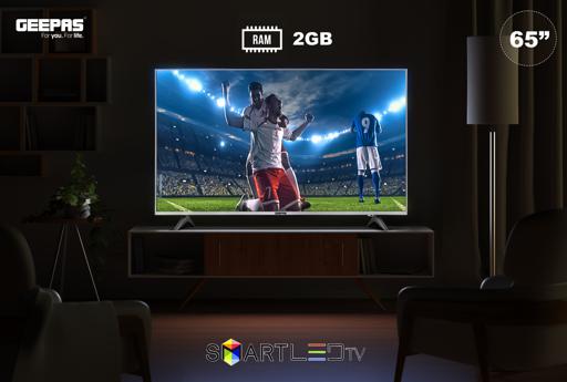 display image 5 for product 65" Smart LED TV, TV with Remote Control, GLED6538SEUHD | HDMI & USB Ports, Head Phone Jack, PC Audio In | Wi-Fi, Android 9.0 with E-Share | YouTube, Netflix, Amazon Prime
