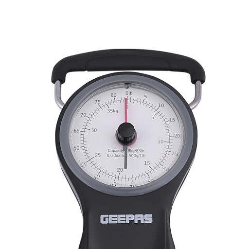 display image 5 for product Geepas GLS46510 Portable Scale - Hanging Scale Luggage Fishing Balance Pocket Crane 38 kg | Mechanical Luggage Scales with Double Pointer & 1M Tape