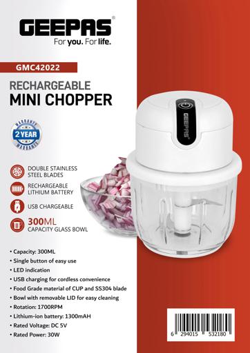 Fancy Electric Garlic Chopper, Portable Cordless Mini Food