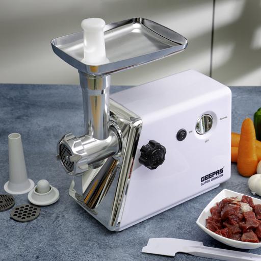 display image 2 for product 8-in-1 Meat Grinder, Grinder with Reverse Function, GMG765 | Meat Mincer, Sausage Grinder, 3 Metal Cutting Blade | Multifunction Meat Mincer for Home Kitchen Commercial Use