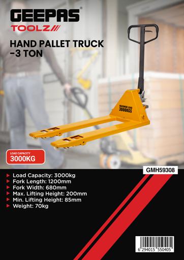 display image 13 for product Geepas Pallet Truck - 3.0 ton