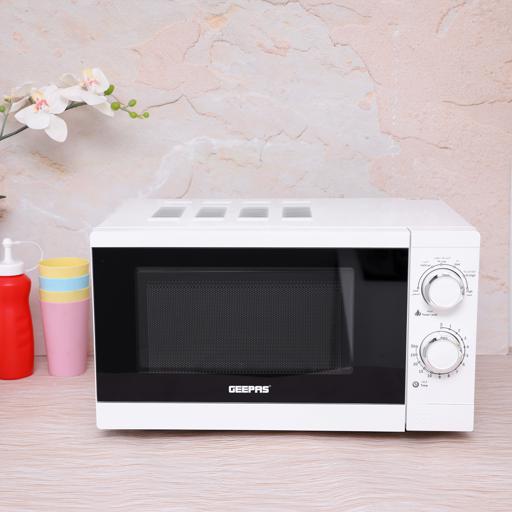 display image 3 for product Microwave Oven, 20L Solo Electric Oven, GMO1894 | Re-Heating and Fast Defrosting | Adjustable Temperature & Timer Function | 1200W Powerful Oven