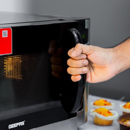 display image 6 for product Geepas GMO1898 45L Digital Microwave Oven - 1500W Multiple Cooking Menus with Arabic Control Panel |Reheating & Defrost Function|Handle door, Digital Controls